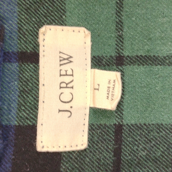 Men's J. Crew "Black Watch" Tartan Plaid All Cotton Flannel Pajama Butto… - Picture 4 of 11